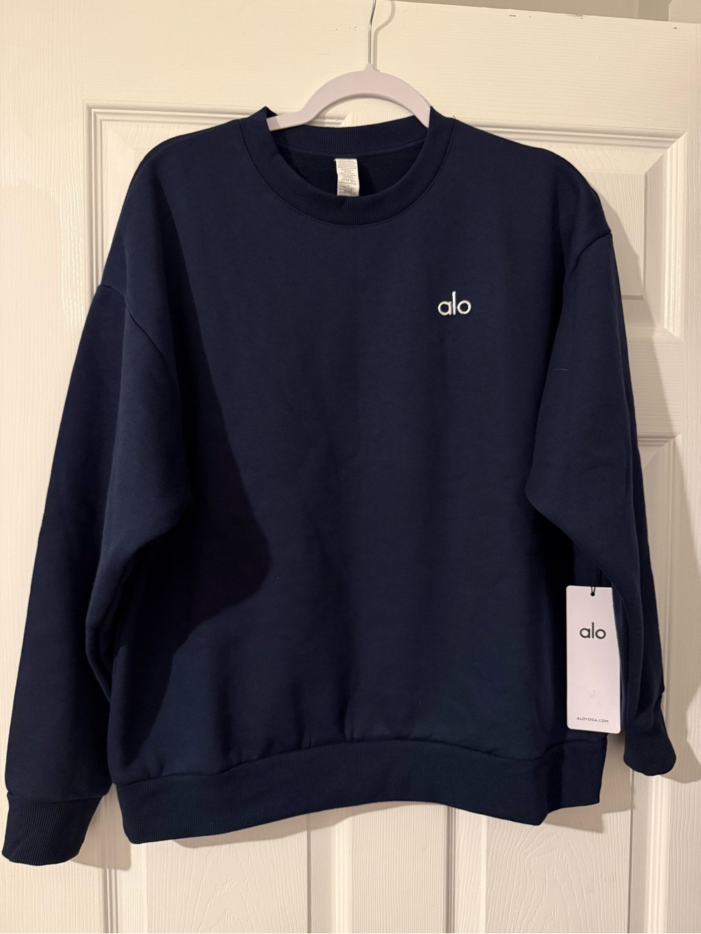 Alo accolade Navy Crewneck Sweatshirt
